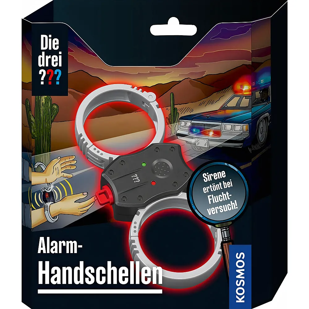 Kosmos Die drei  Alarm-Handschellen