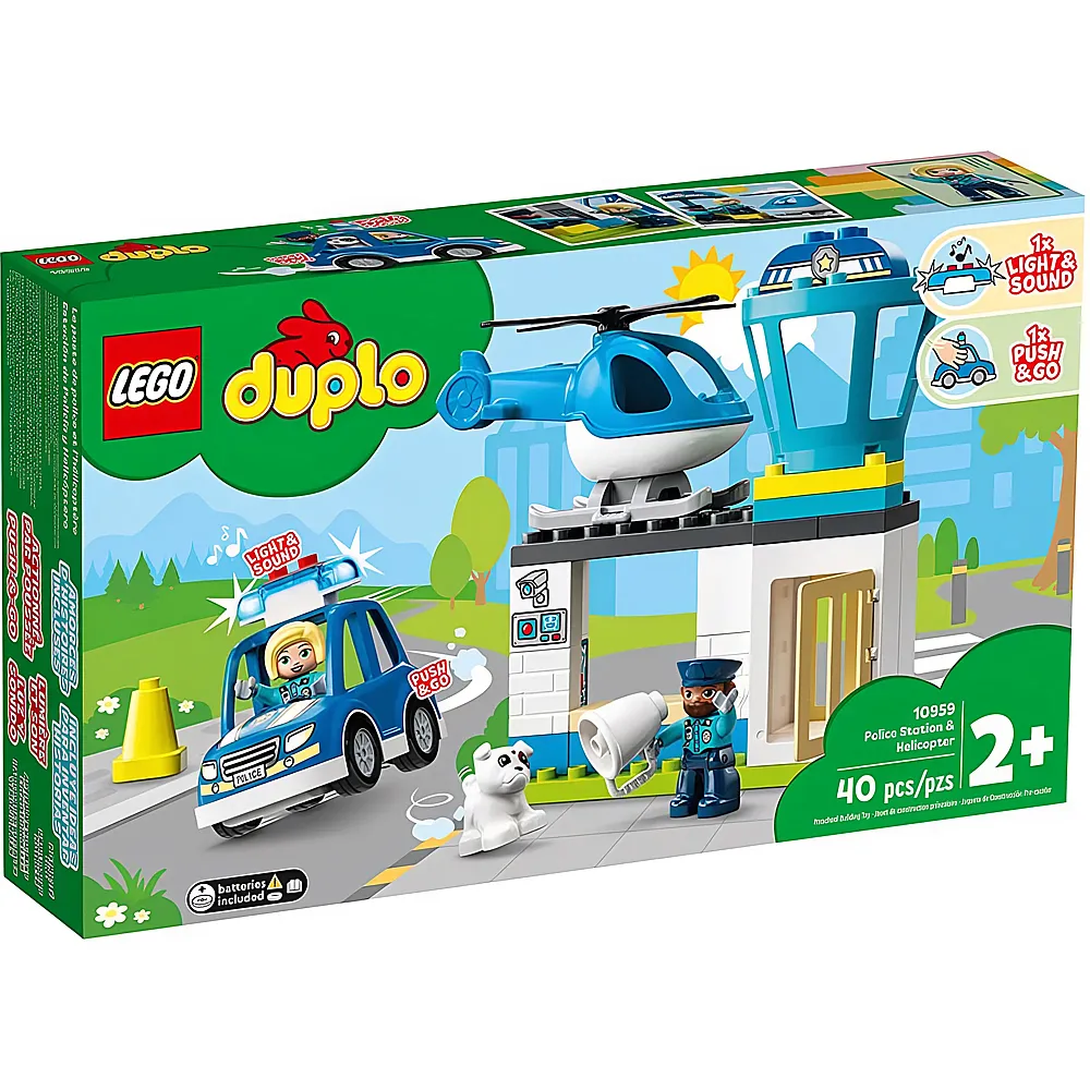 LEGO DUPLO Stadt Polizeistation mit Hubschrauber 10959