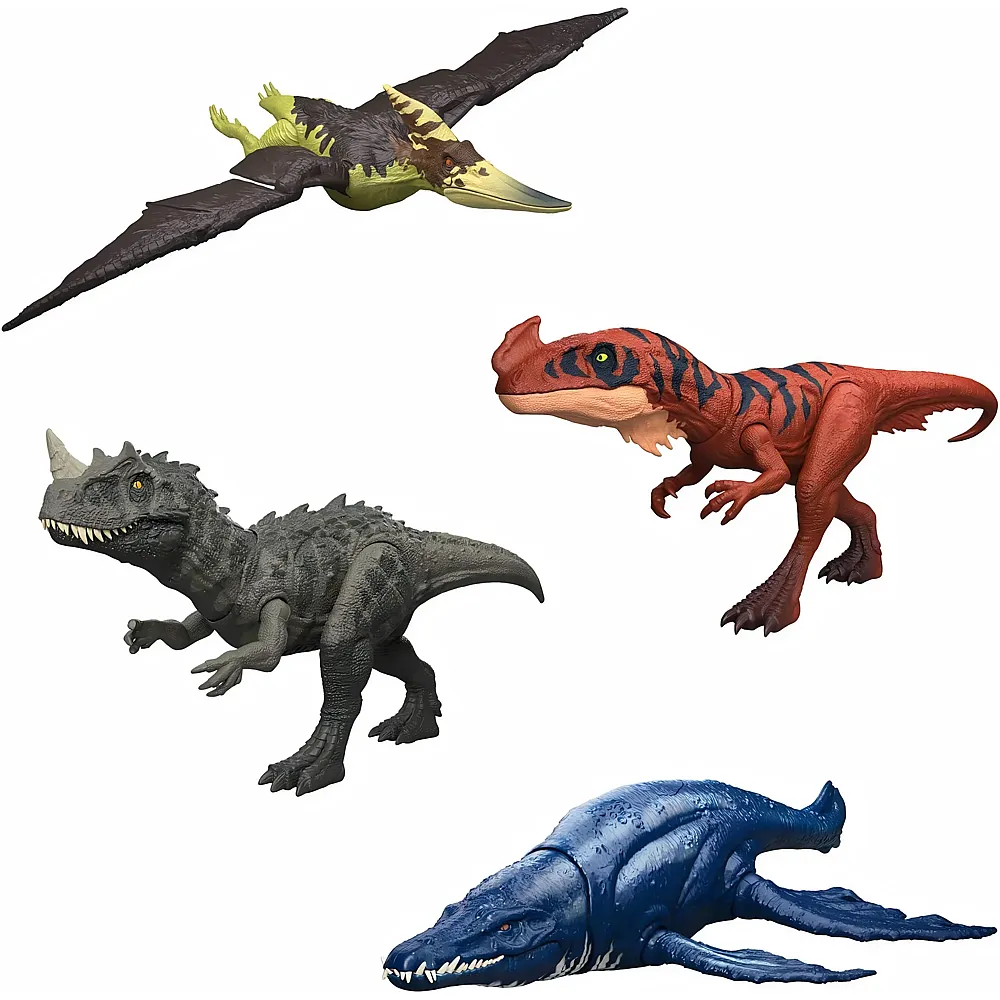 meinspielzeug - Mattel Jurassic World World Wild Roar Dinosaurier mit Beissangriff