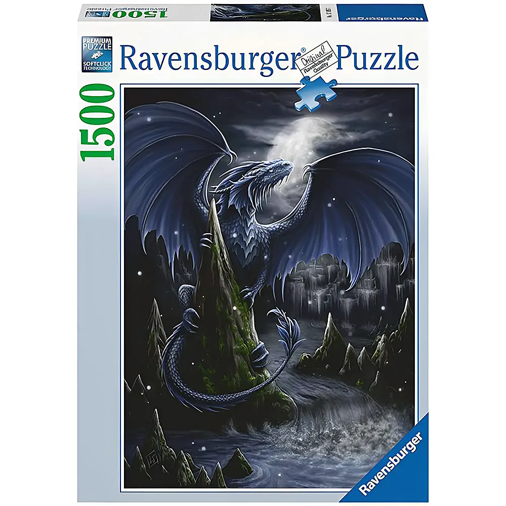 Ravensburger Puzzle Der Schwarzblaue Drache 1500Teile