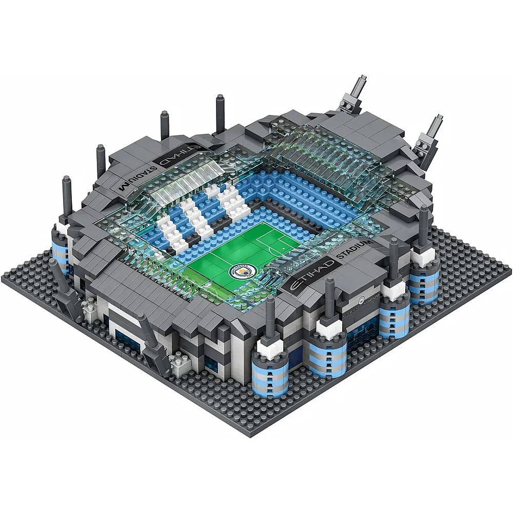 BRXLZ Manchester City FC Etihad Stadion - 1163 Teile | Klemmbausteine Sport