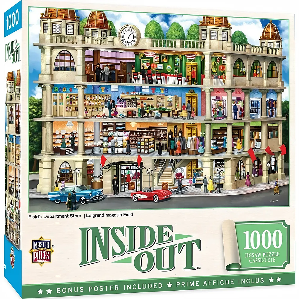Master Pieces Puzzle Inside Out Fields Kaufhaus - 1000 Teile