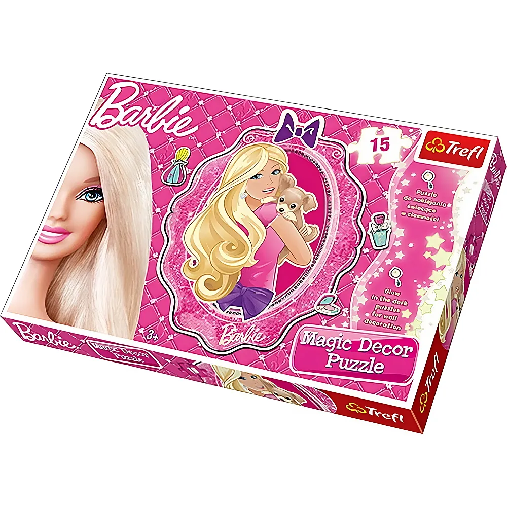 meinspielzeug - Trefl Puzzle Barbie Magic Decor - 15 Teile | Puzzle 10-104 Teile