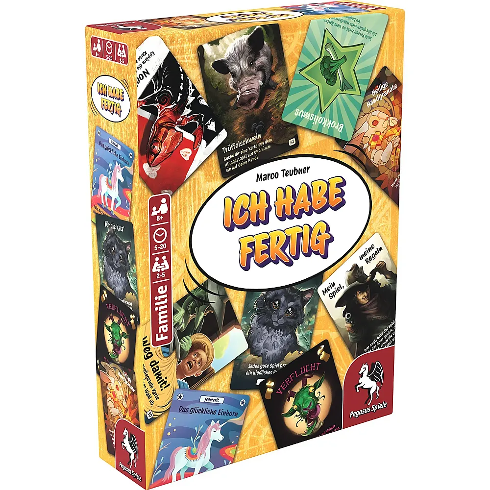 Pegasus Spiele Ich habe fertig - witziges Kartenspiel - Deutsch