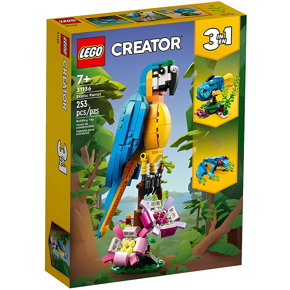 LEGO Creator Exotischer Papagei 31136