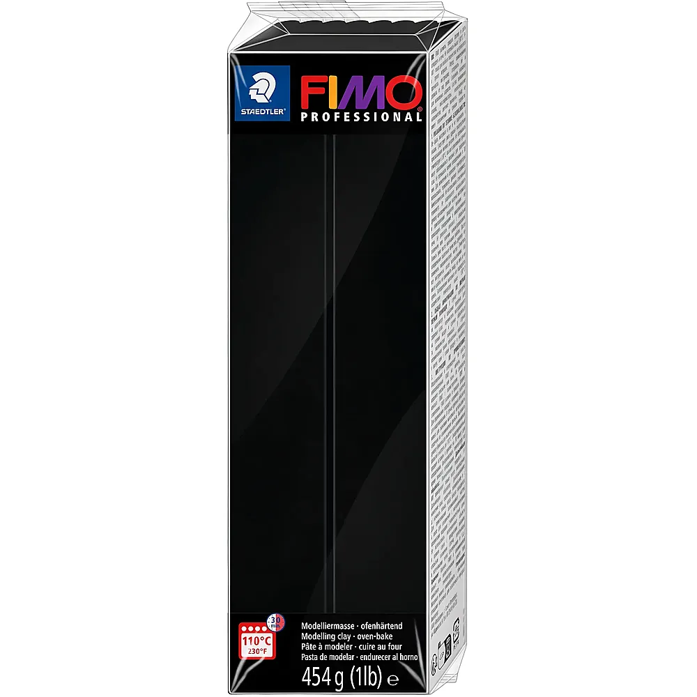 Fimo Professional Modelliermasse Schwarz - 454 g