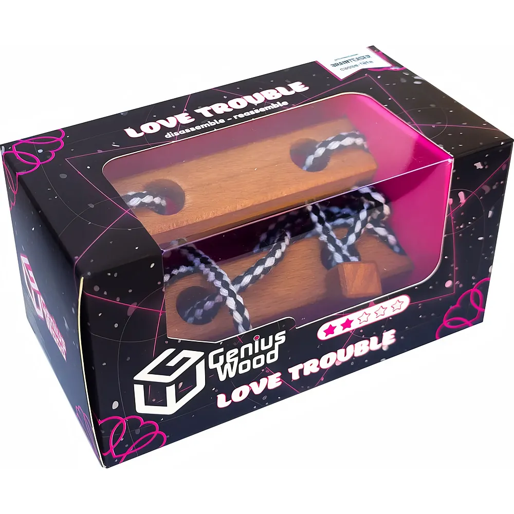 V-Cube Love Trouble 10x3x3cm aus FSC Holz