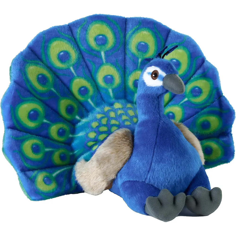 meinspielzeug - Wild Republic Birds Pfau - 30 cm | V�gel Pl�sch