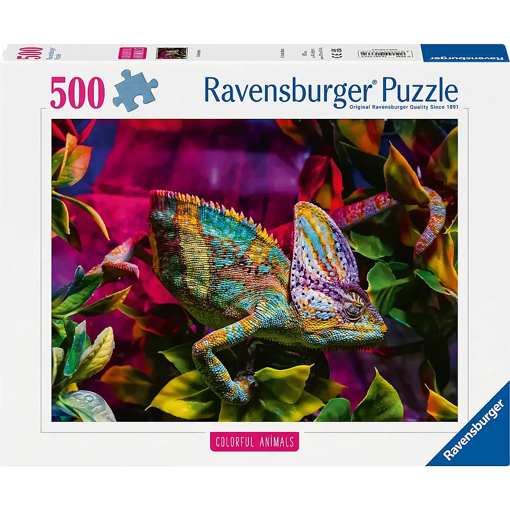 Ravensburger Puzzle Colorful Animals Chameleon - 500 Teile