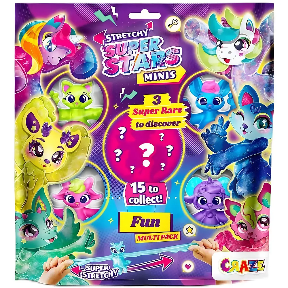 Craze Stretchy Superstars Minis Multipack Fun - Gimmicks