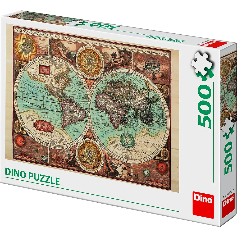 Dino Puzzle Antike Weltkarte, 1626 500Teile