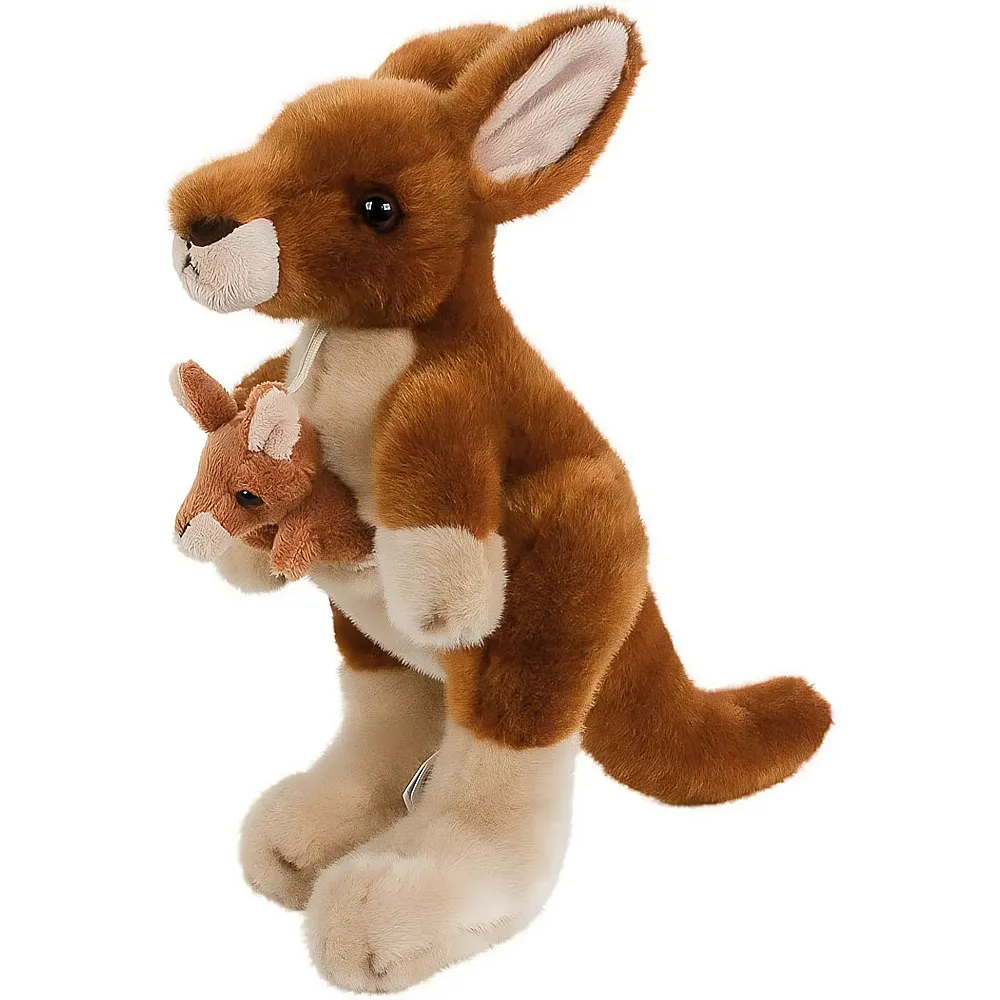 Teddys Rothenburg K�nguru mit Baby - 27 cm - Wildtiere Pl�sch