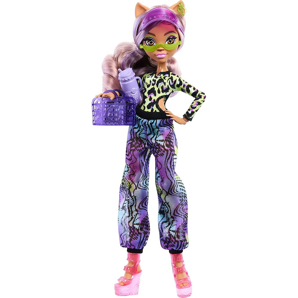 Mattel Monster High Scare-adise Island Clawdeen Wolf Puppe mit Badeanzug