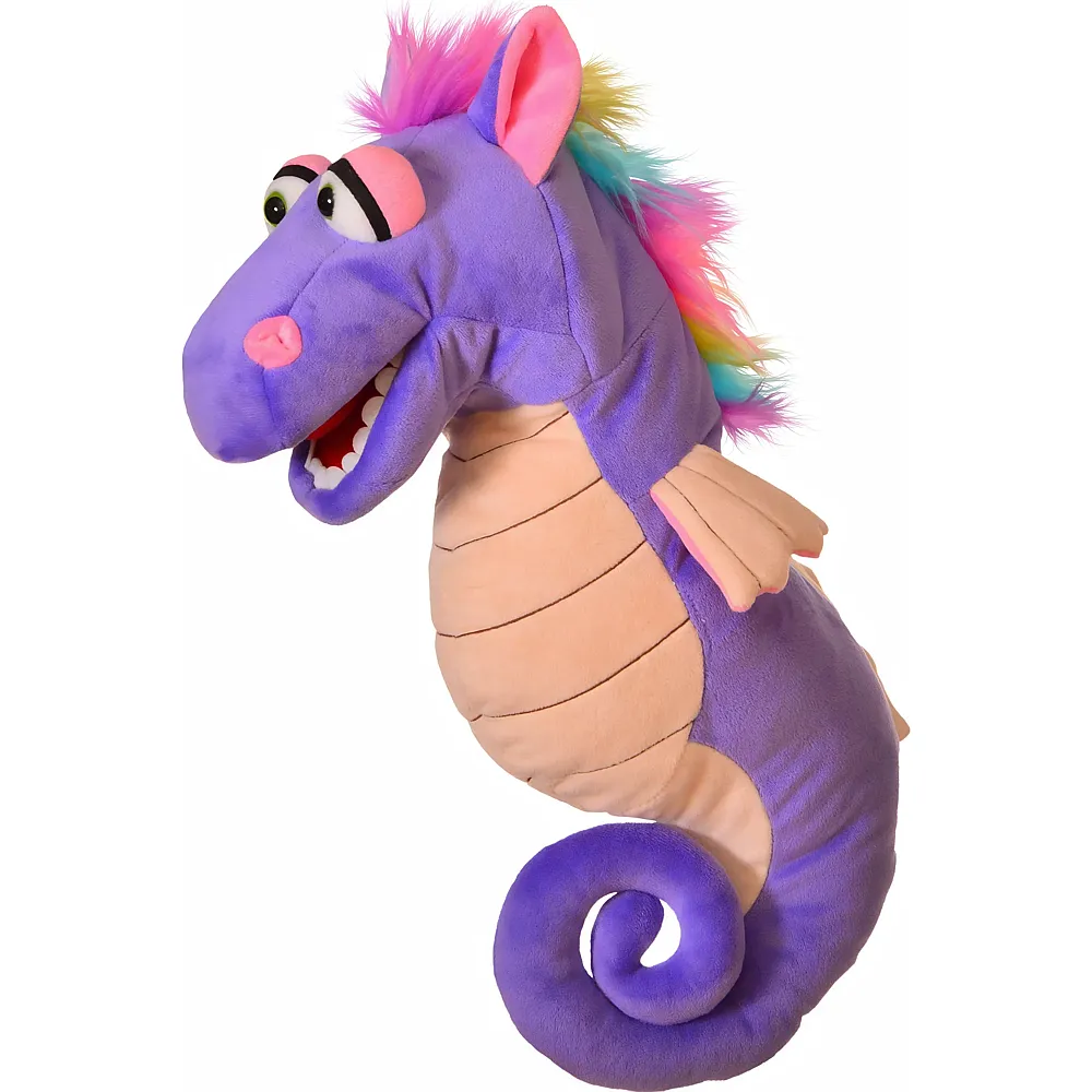 Living Puppets Handspieltiere Handpuppe T�rtchen das Seepferdchen Violett - 42 cm | Handpuppen