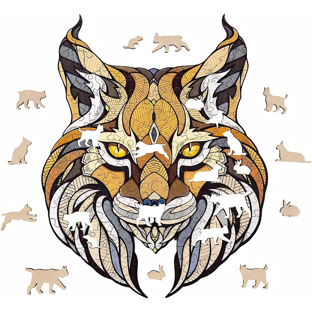 Eco Wood Art Holzpuzzle Luchs
