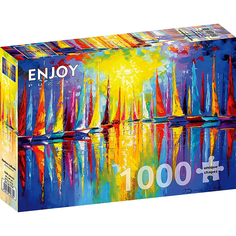 Enjoy Puzzle Rainbow Sailboats - 1000 Teile