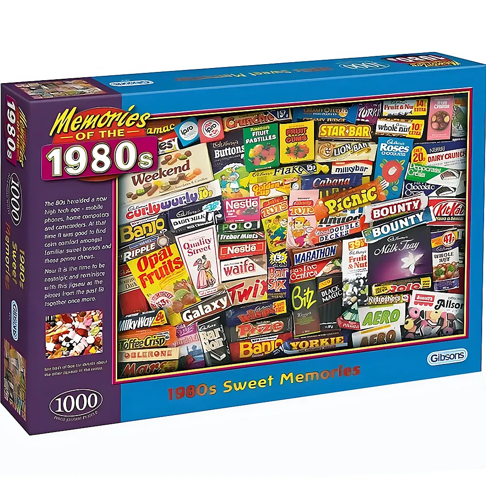 Gibsons Puzzle Sweet Memories 1980s - 1000 Teile