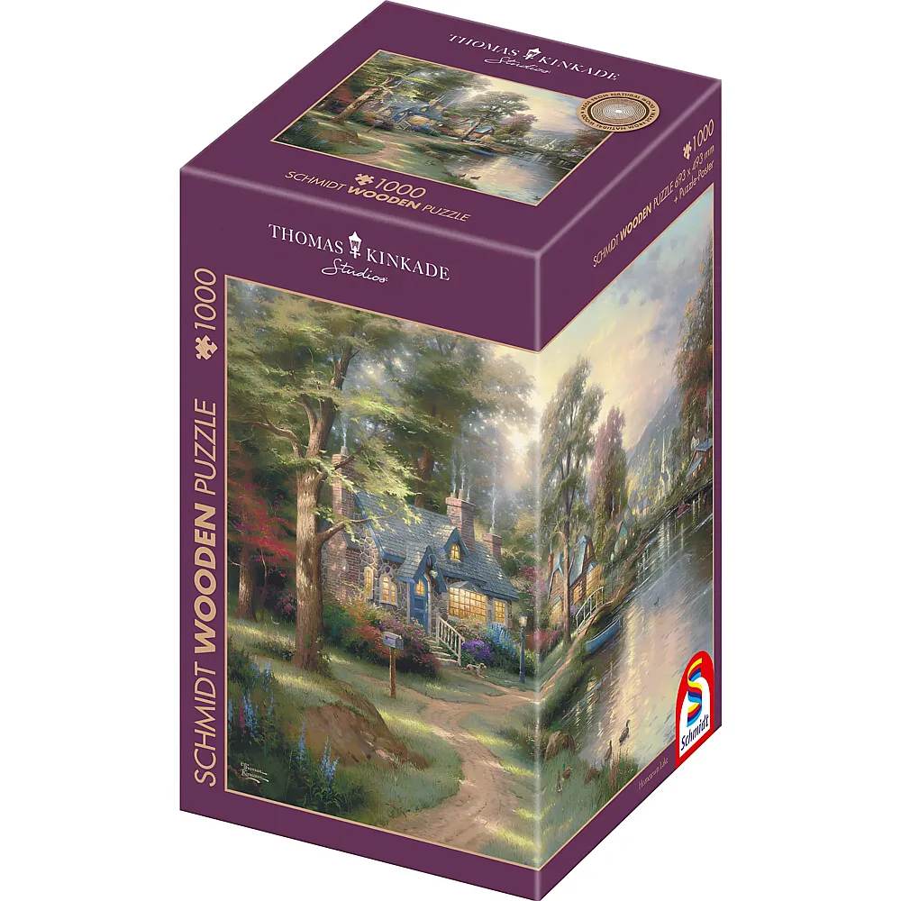 Schmidt Puzzle Thomas Kinkade Dorf am See - 1000 Teile
