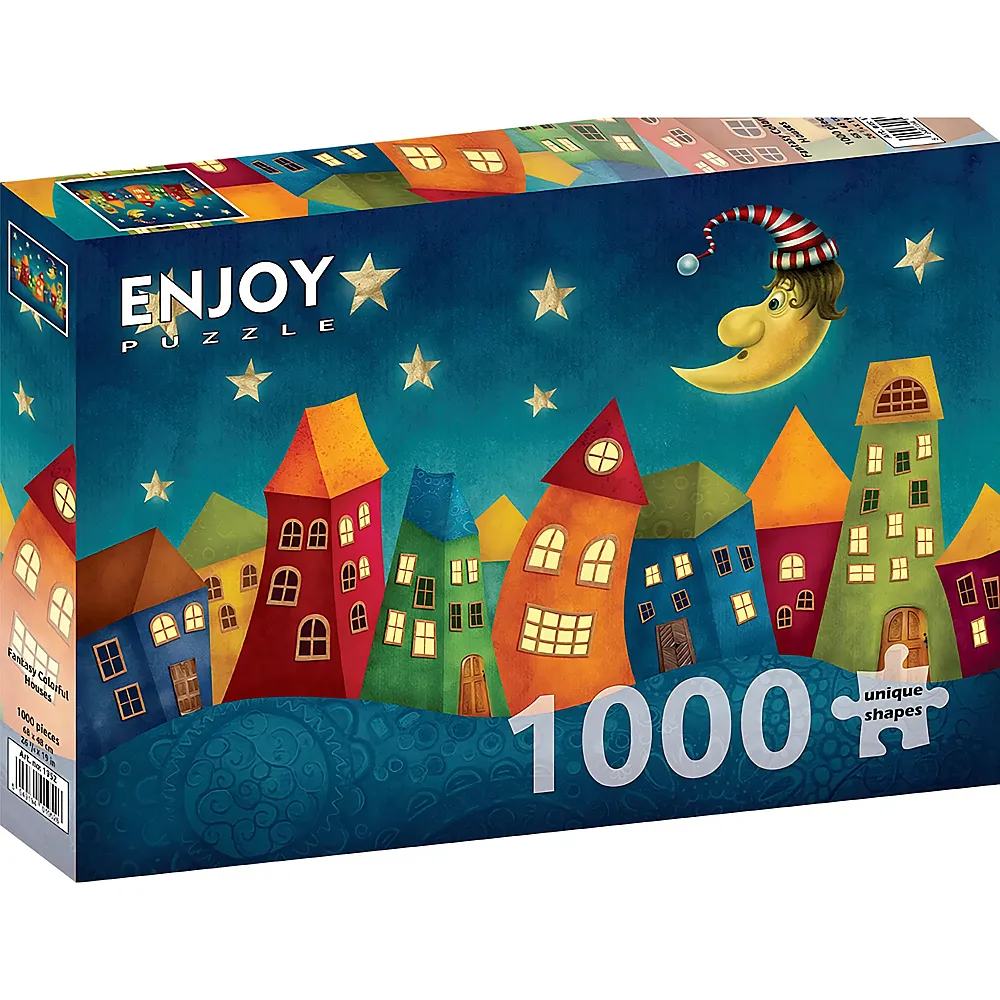 Enjoy Puzzle Fantasy Colorful Houses - 1000 Teile