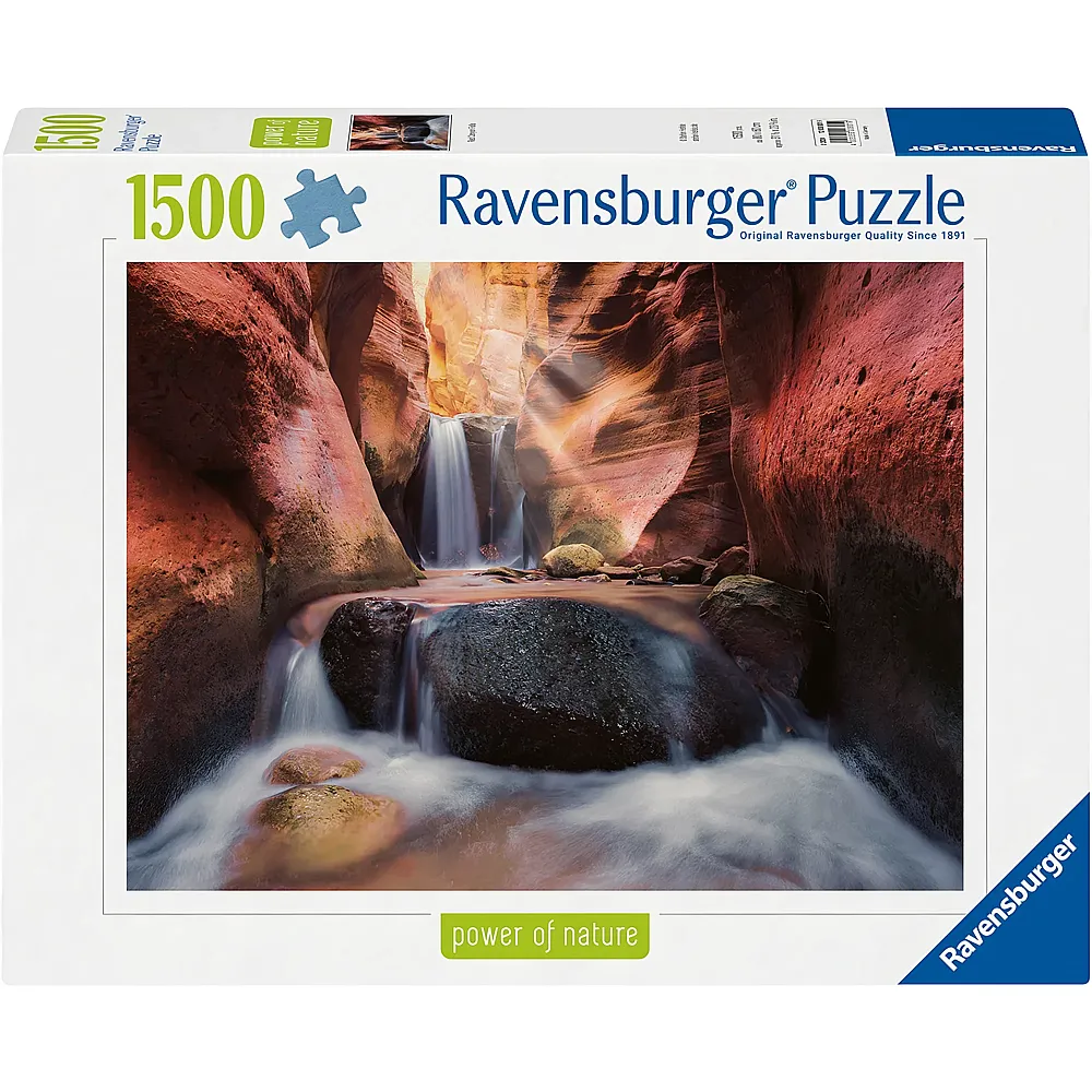 Ravensburger Puzzle Power of Nature Der Wasserfall im Red Canyon 1500Teile