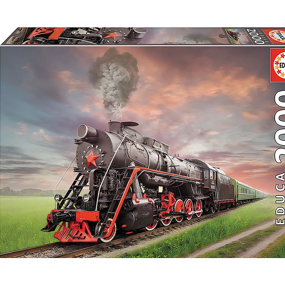 Educa Puzzle Dampf-Lokomotive 2000Teile