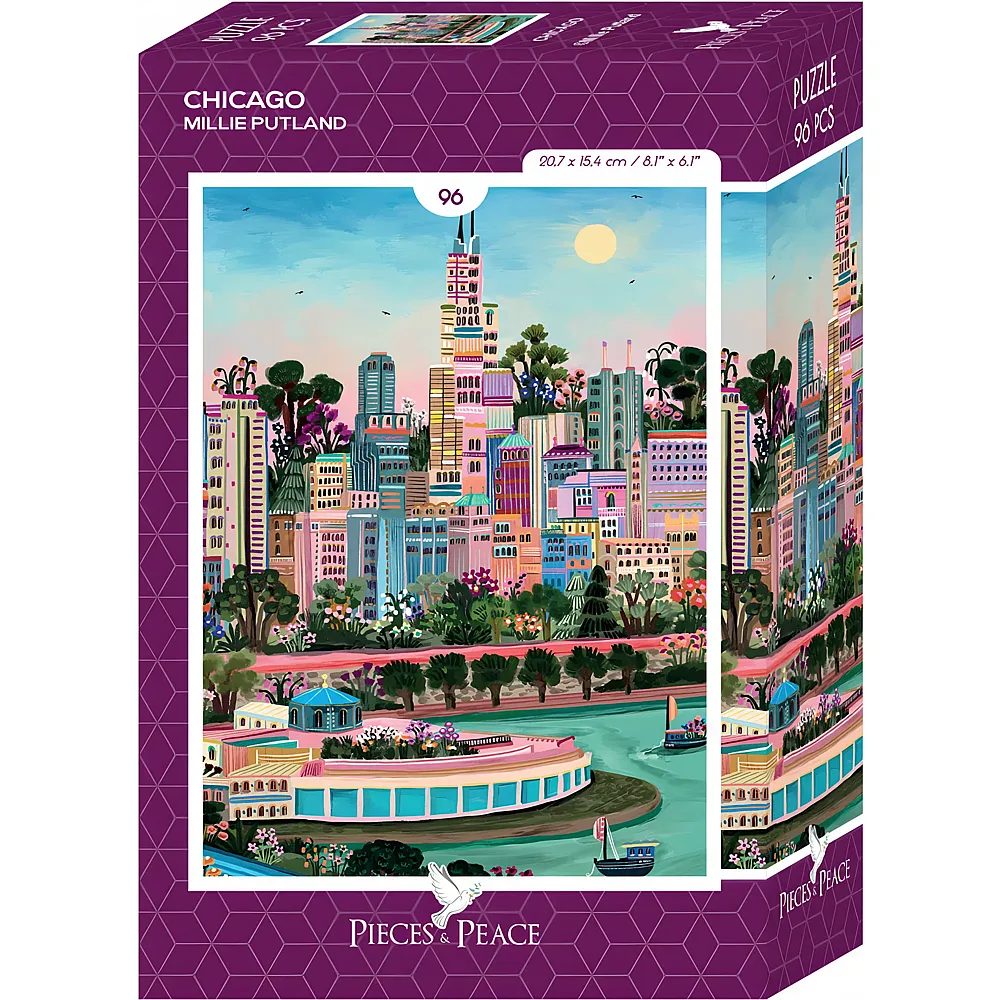 Pieces & Peace Puzzle Mini Chicago 96Teile
