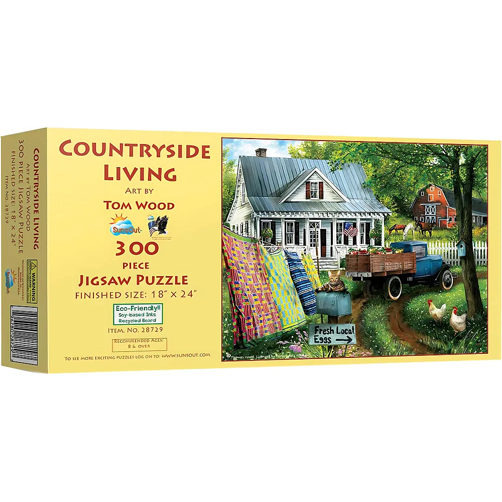 SunsOut Puzzle Tom Wood Wohnen auf dem Land - 300 Teile