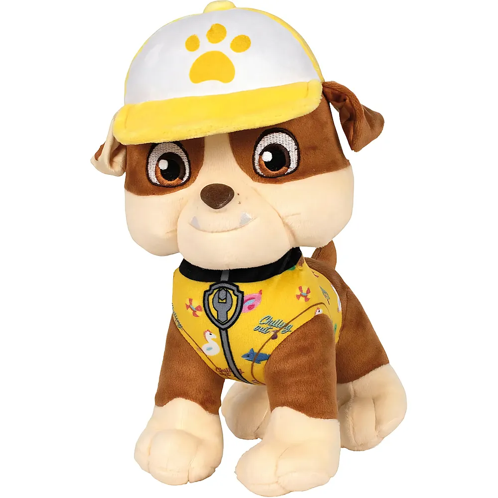 meinspielzeug - Schmidt Pl�sch Rubble Summer Edition 28cm Paw Patrol | Lizenzfiguren Pl�sch