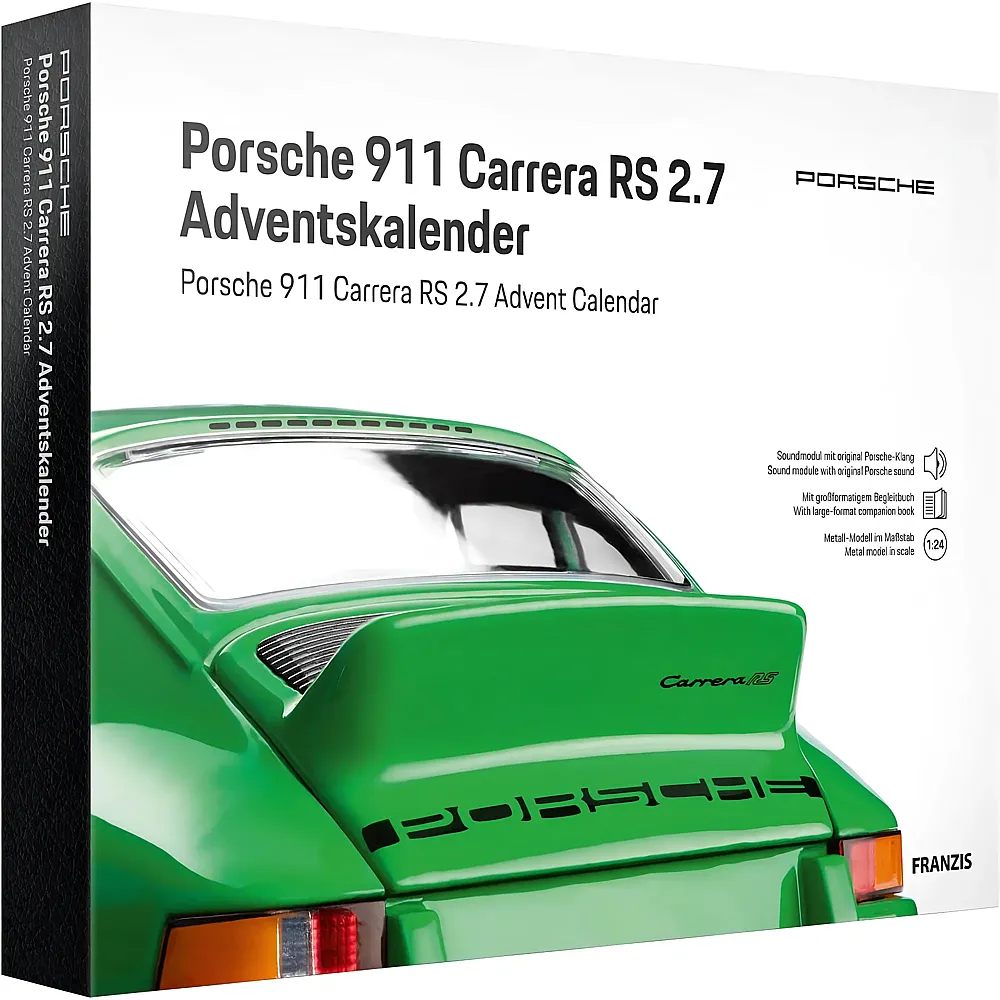 Franzis Modellfahrzeug Adventskalender Porsche 911 Carrera RS 2.7