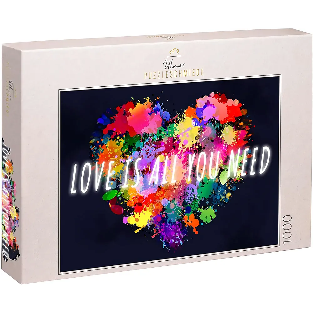 Ulmer Puzzleschmiede Love is All You Need - Zeitgem�es Valentinstag - 1000 Teile