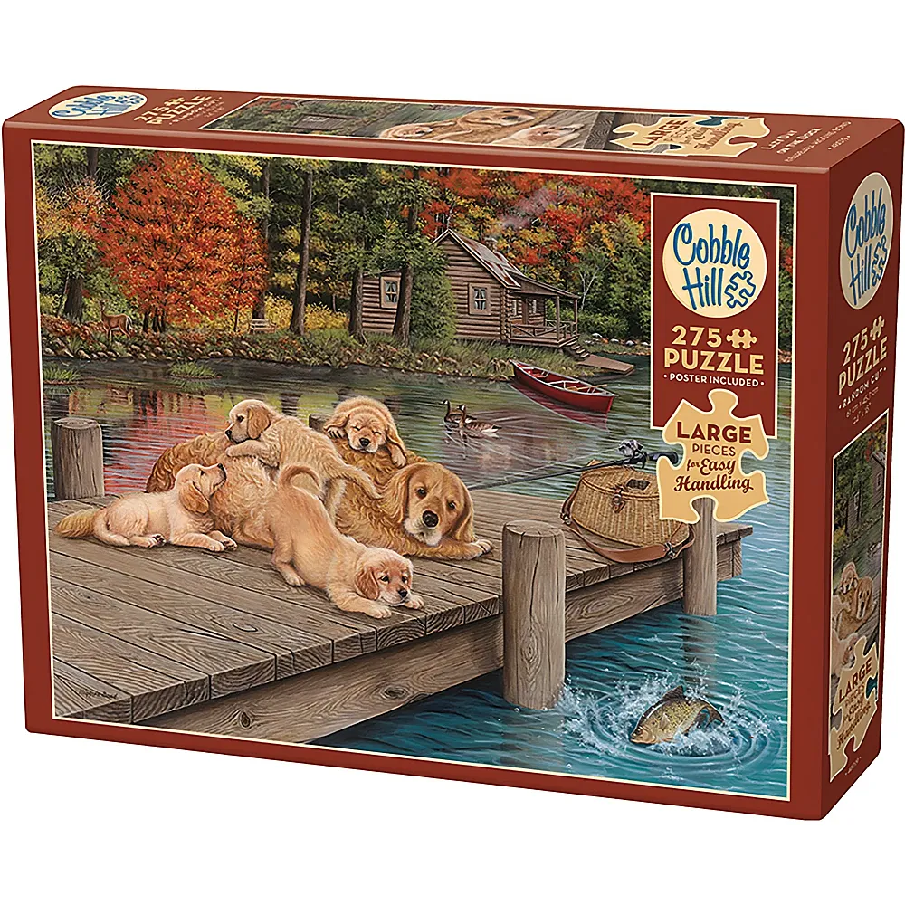 Cobble Hill Puzzle Golden Retriever am Steg - 275 Teile
