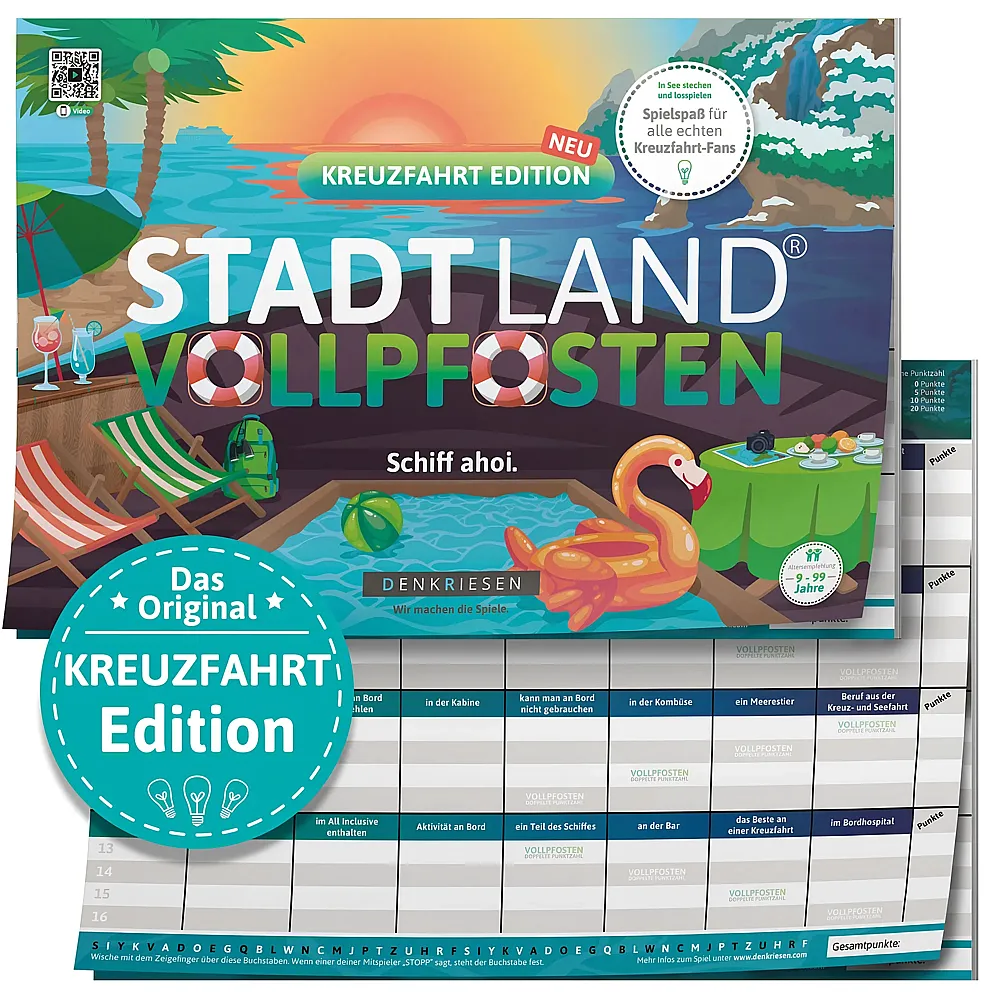 Denkriesen Stadt Land Vollpfosten A4 Block Kreuzfahrt Edition DE