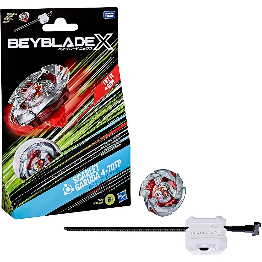 meinspielzeug - Beyblade X Starter Pack Scarlet Garuda 4-70TP BX | Battling Tops