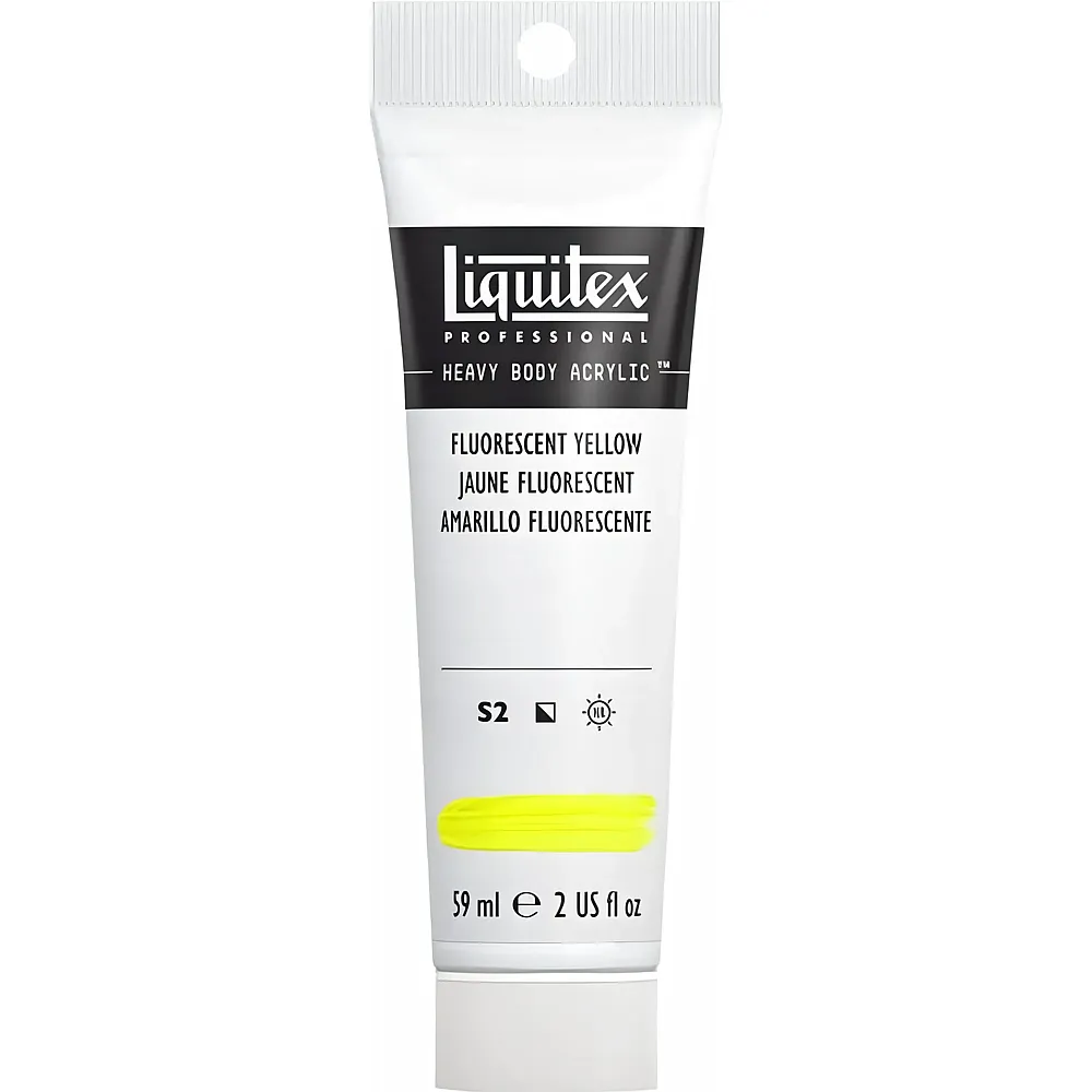 Liquitex Lqx Prof. Heavy Body Acrylfarbe 59ml Tube Fluo Gelb - Suche