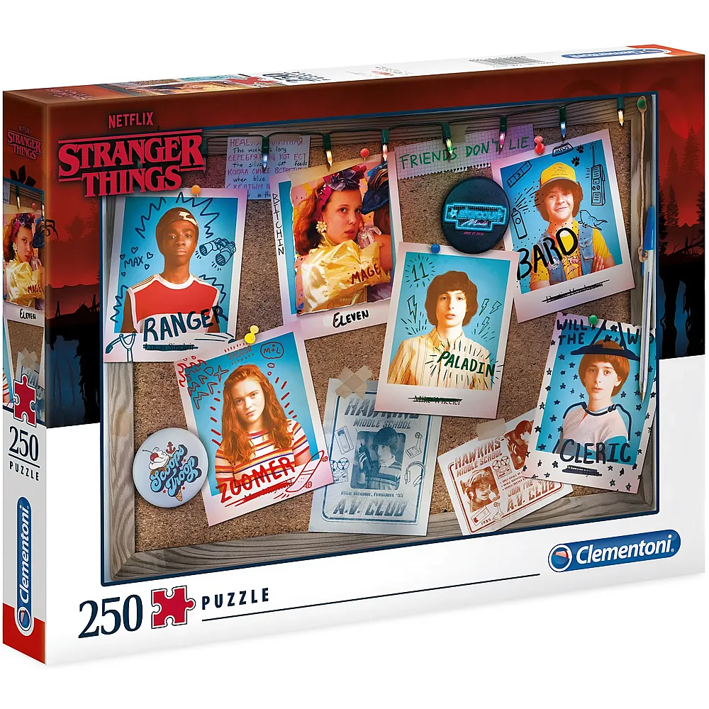 Clementoni Puzzle Supercolor Stranger Things - 250 Teile