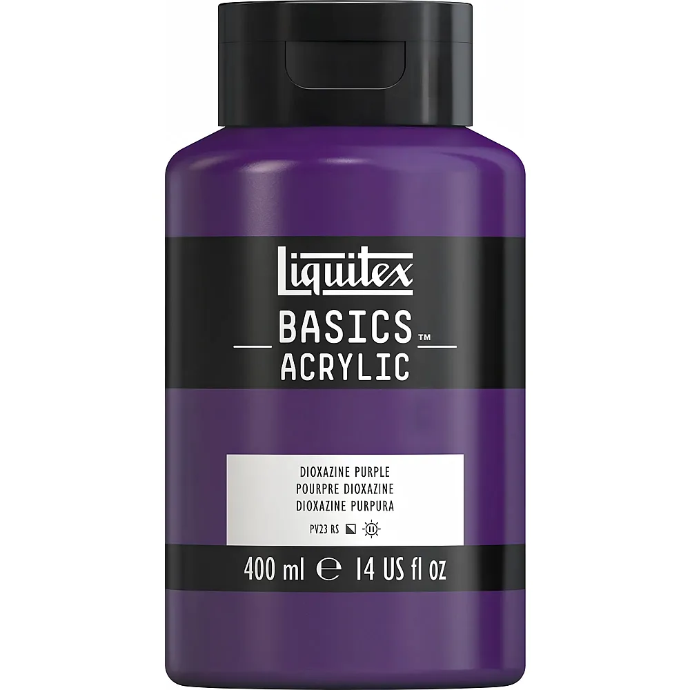 Liquitex Lqx Basics Acrylfarbe 400ml Flasche Dioxazinpurpur - Suche