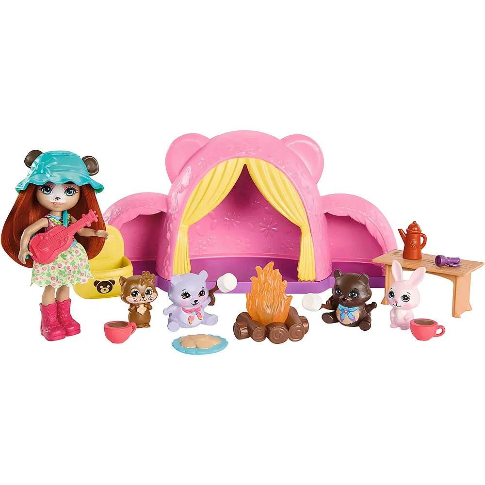 Enchantimals Zeltabenteuer-Kuschelfreunde