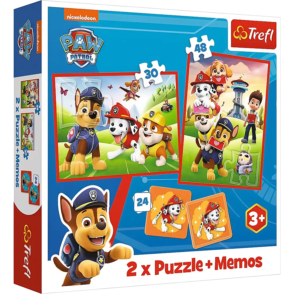 Trefl Puzzle 2in1 Paw Patrol plus Memos
