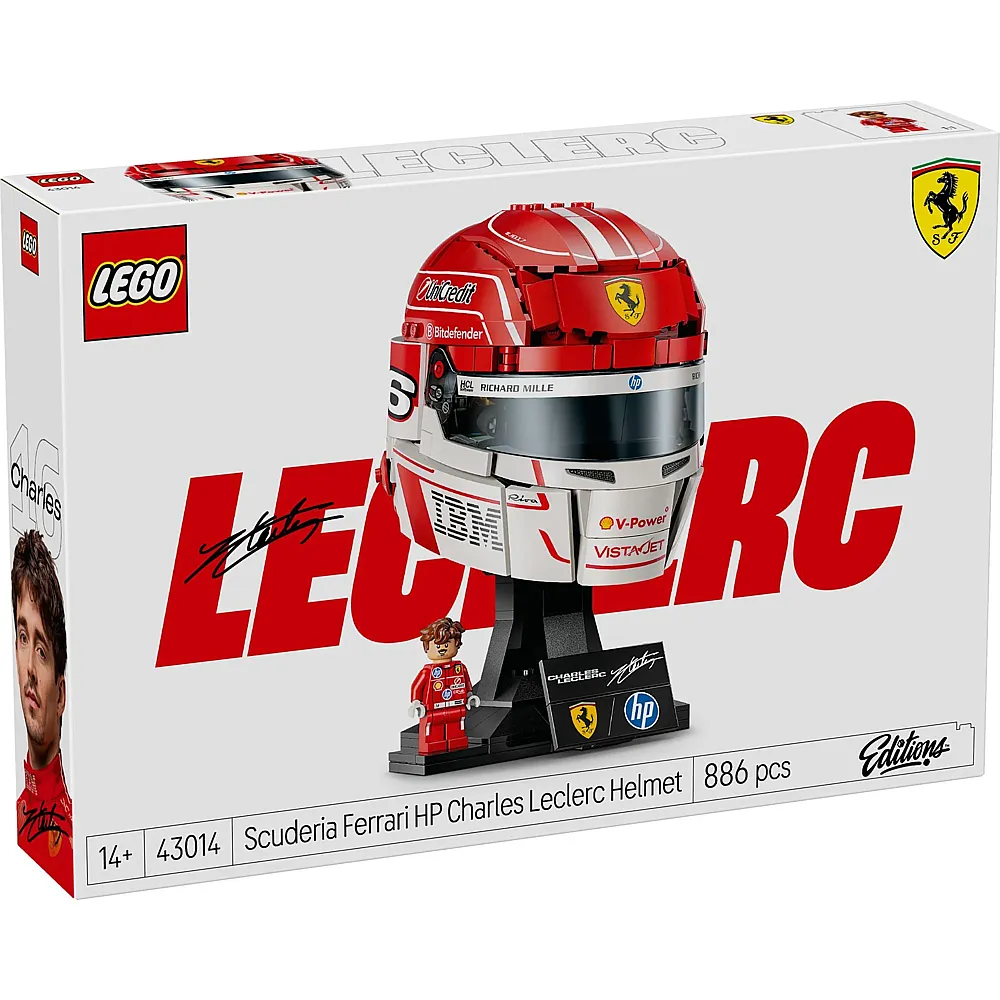 LEGO Editions Scuderia Ferrari HP Charles Leclerc Helm 43014