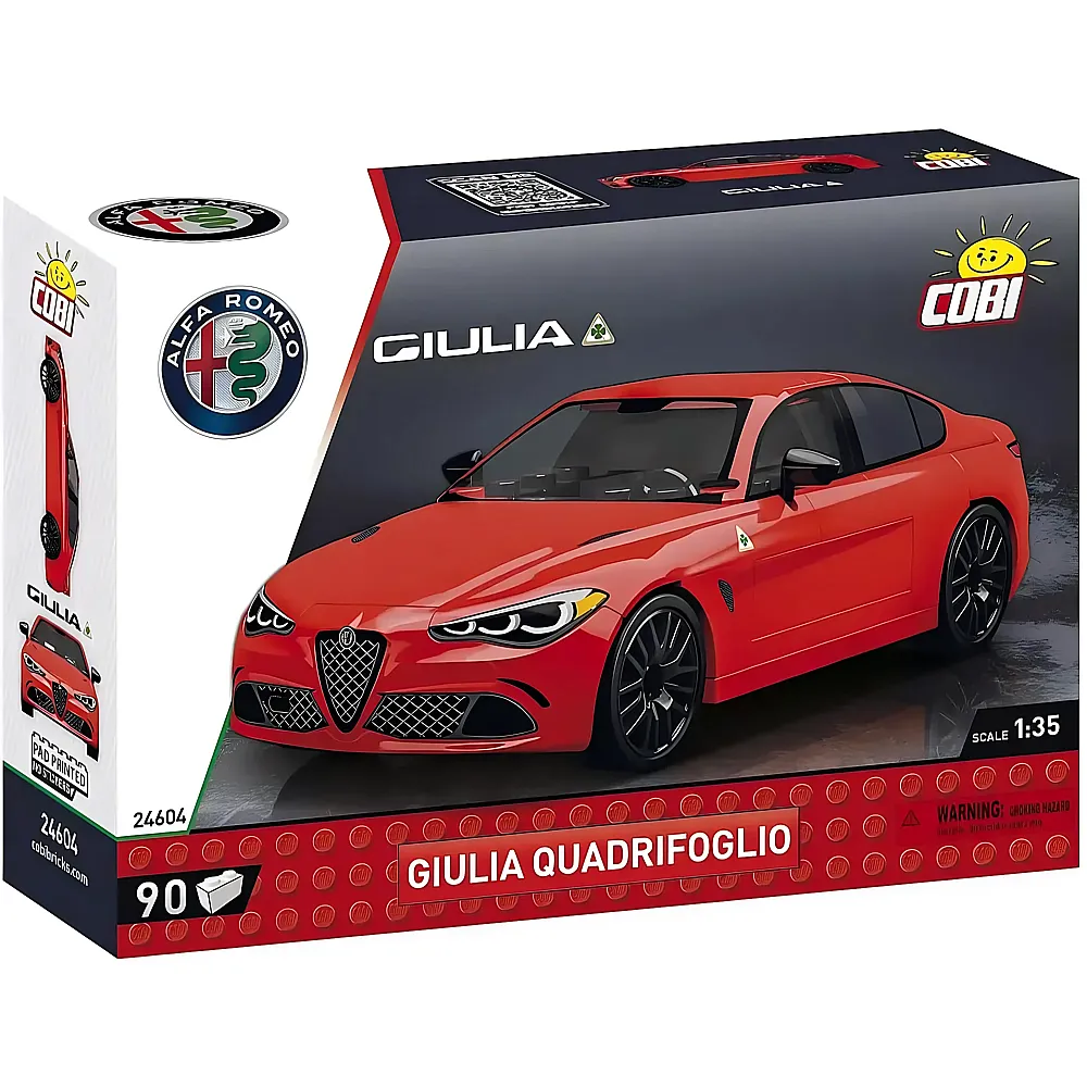 meinspielzeug - COBI Alfa Romeo Gulia Quadrifoglio 24604 | Klemmbausteine Fahrzeuge