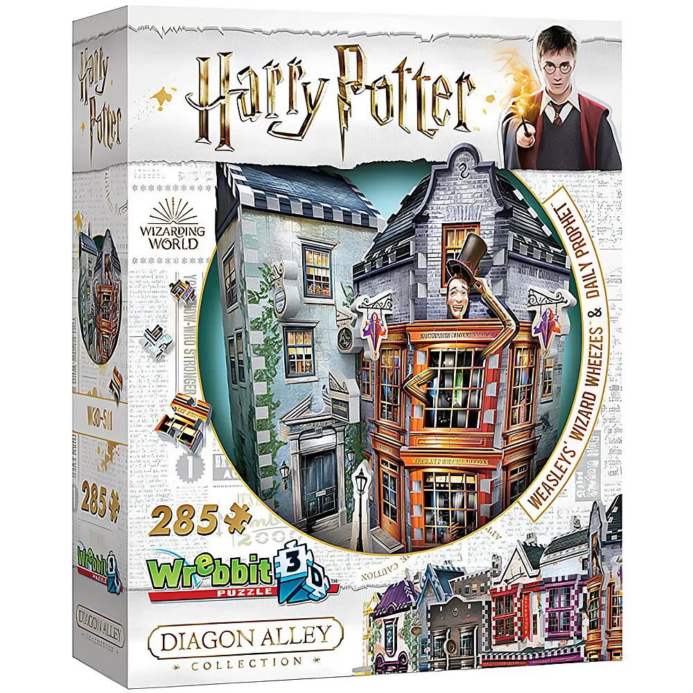 Wrebbit Puzzle Harry Potter Weasley's Wizard Wheezes & Daily Prophet 300Teile
