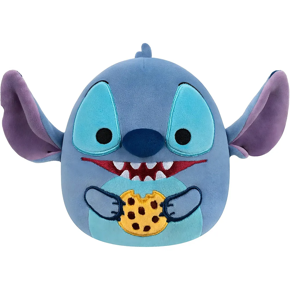 meinspielzeug - Squishmallows Pl�sch Stitch mit Cookie 25cm Lilo & Stitch | Lizenzfiguren Pl�sch