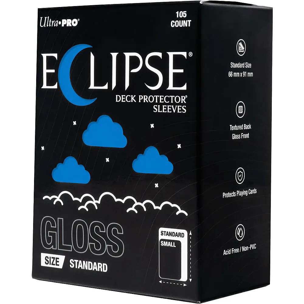 Ultra Pro ECLIPSE Gloss Blue Deck Protector Sleeves Standard 105 - Brands