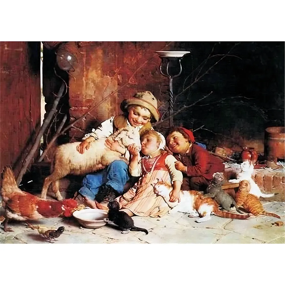 Gold Puzzle Gaetano Chierici Farmyard Rascals - 1000 Teile - Puzzle 1000 Teile