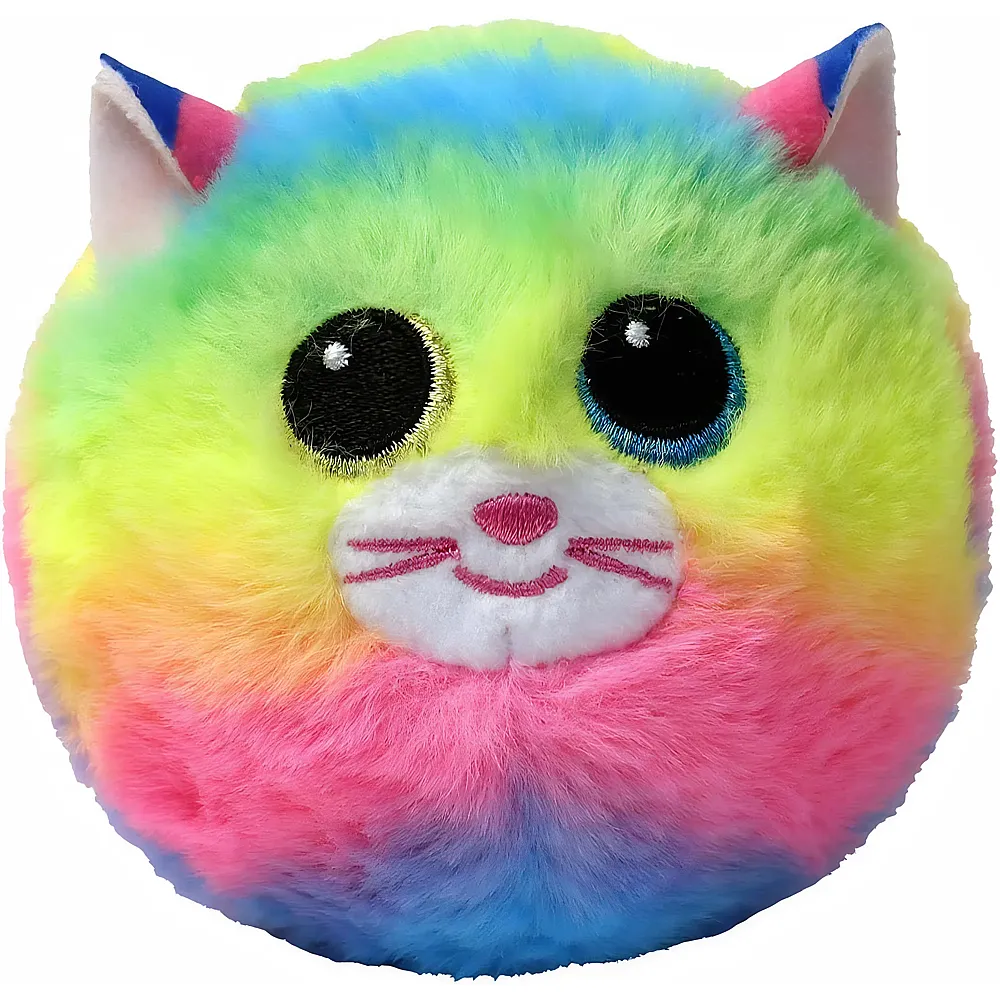 meinspielzeug - Ty Beanie Bouncers Gemma die Regenbogenkatze mit gr�nen und blauen Augen 8cm | Katzen Pl�sch