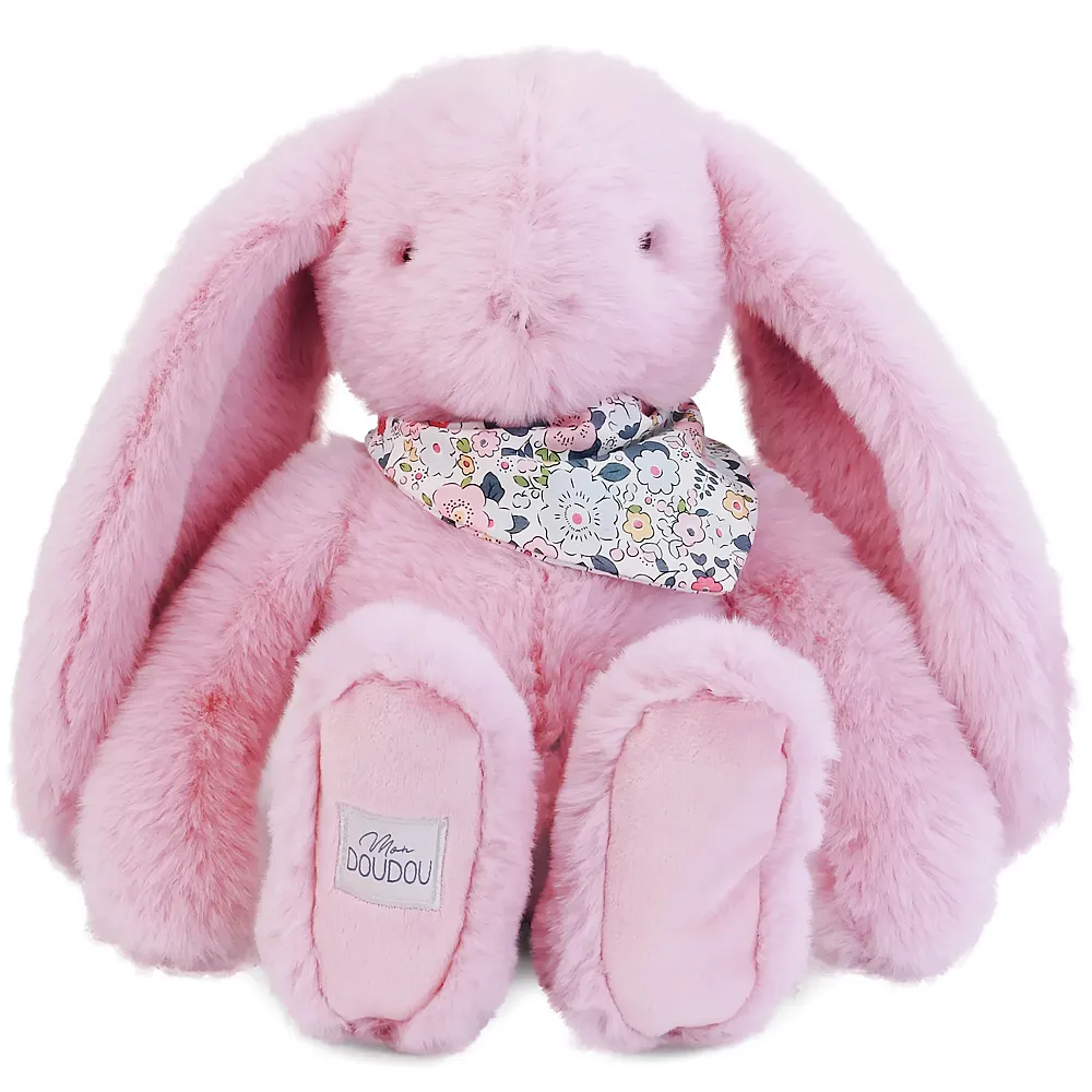 Doudou et Compagnie Fleurette Hase Rosa - 35 cm