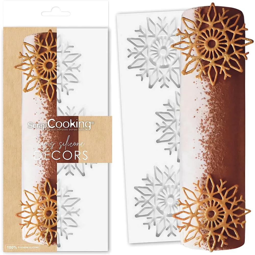 Scrapcooking Tapis Silicone Decors Flocon