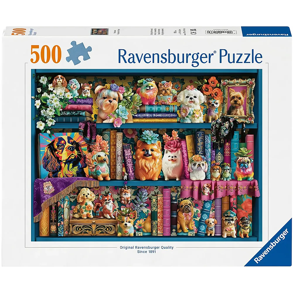 Ravensburger Puzzle Precious Porcelain Pups - 500 Teile