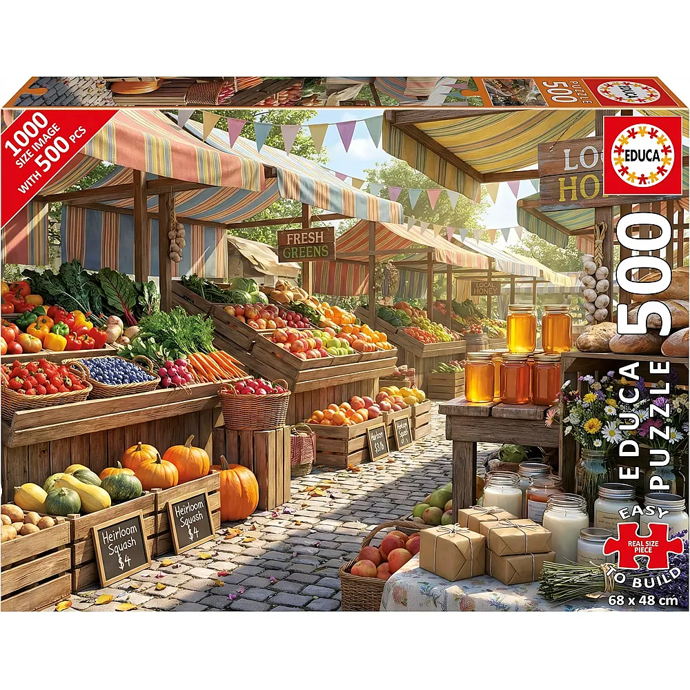 meinspielzeug - Educa Puzzle Sunny Farms Market 500Teile | Puzzle 500 Teile