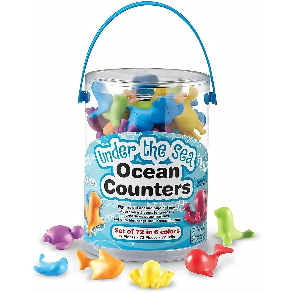 Learning Resources Spielfiguren Ozeanfreunde 72Teile